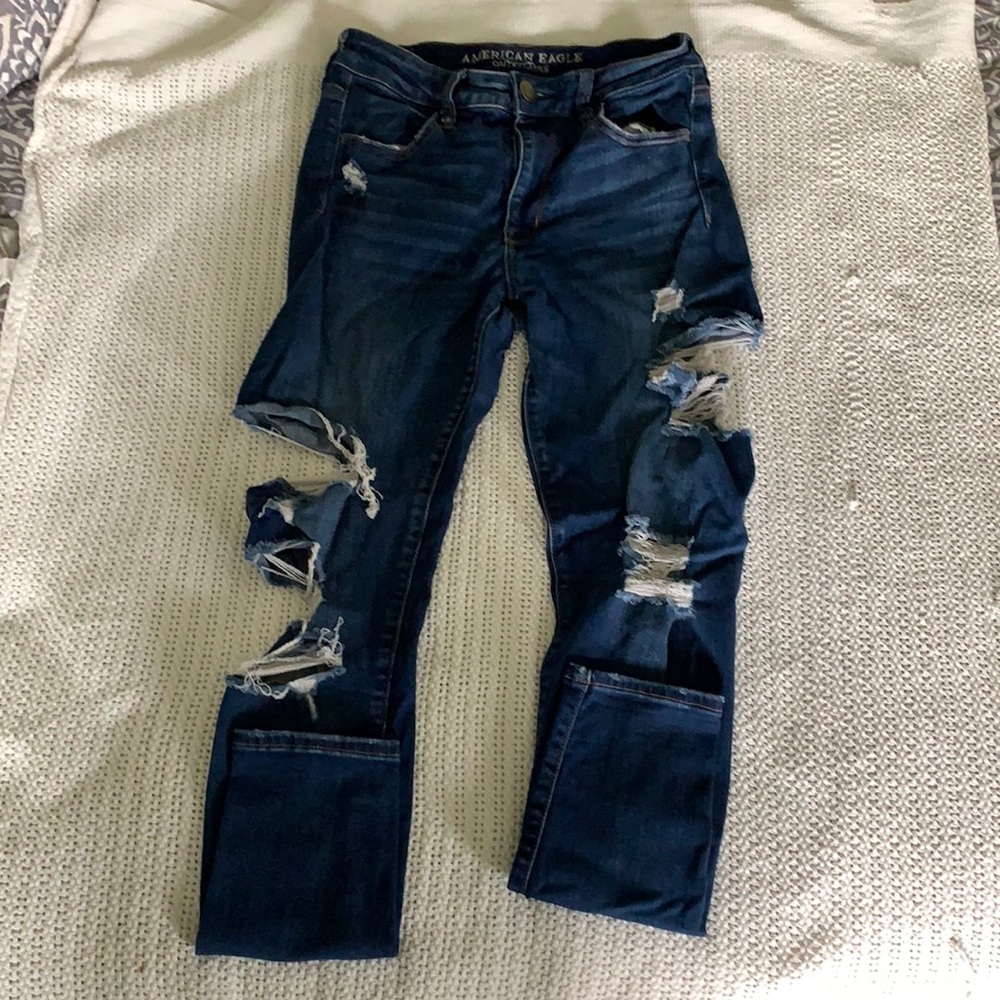 AE ripped skinny jeans